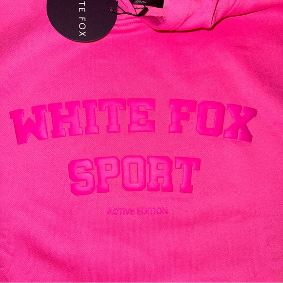 White Fox Boutique Vibrant Pink Hoodie - Picture 5 of 7